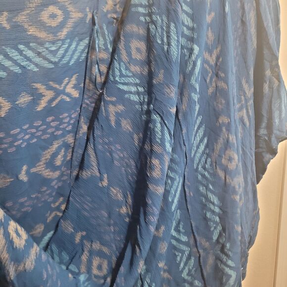 Ariat large XL cardigan elastic sleeve lining embroidered open front geometric - Picture 10 of 14